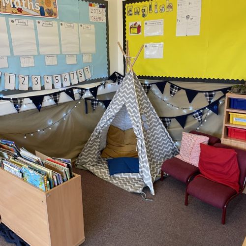 Reading areas and our library